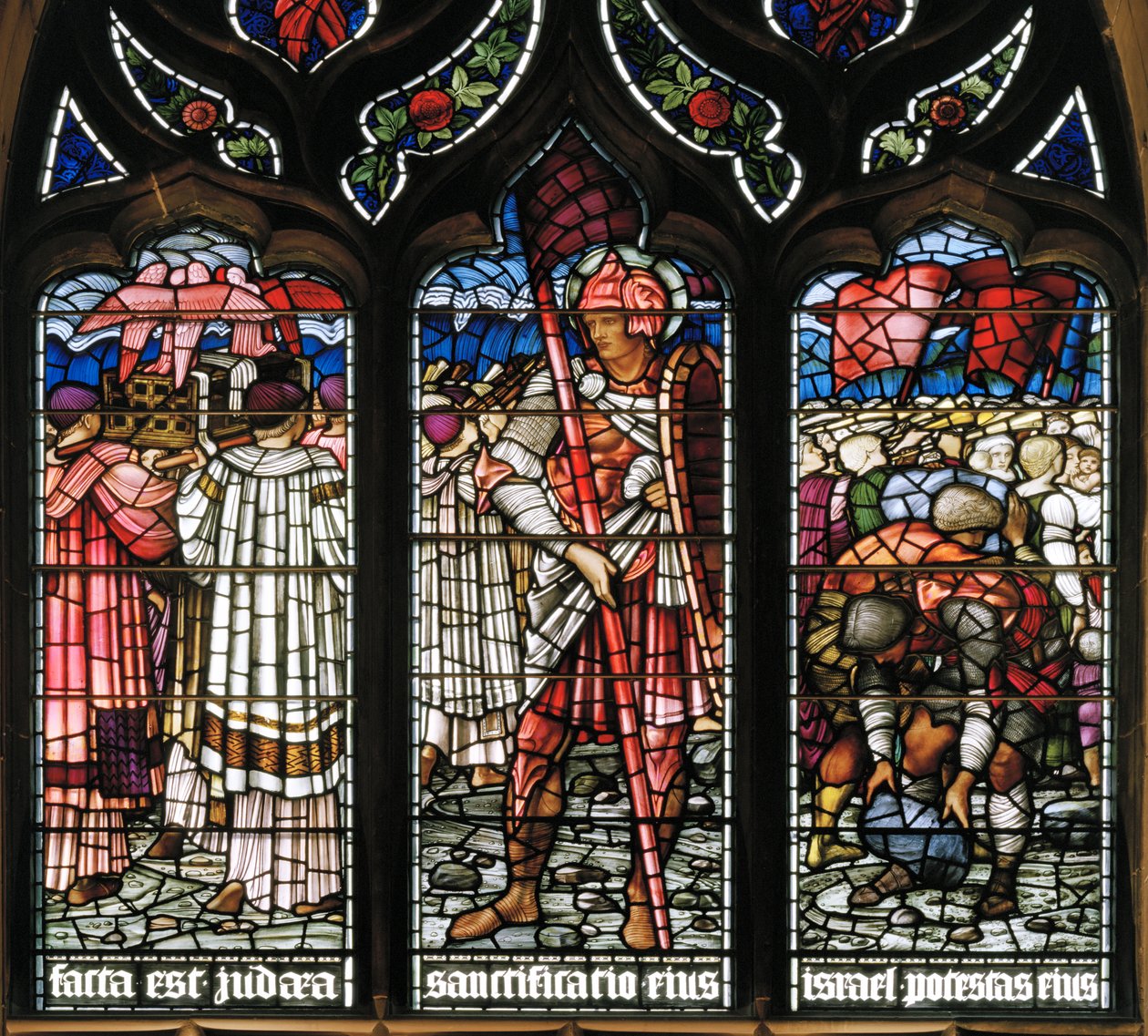 Edinburgh, St Giles Cathedral, Morris & Co., Edward Burne-Jones, Joshua, Crossing The Red Sea, 1886, Medieval Knight by Edward Burne Jones