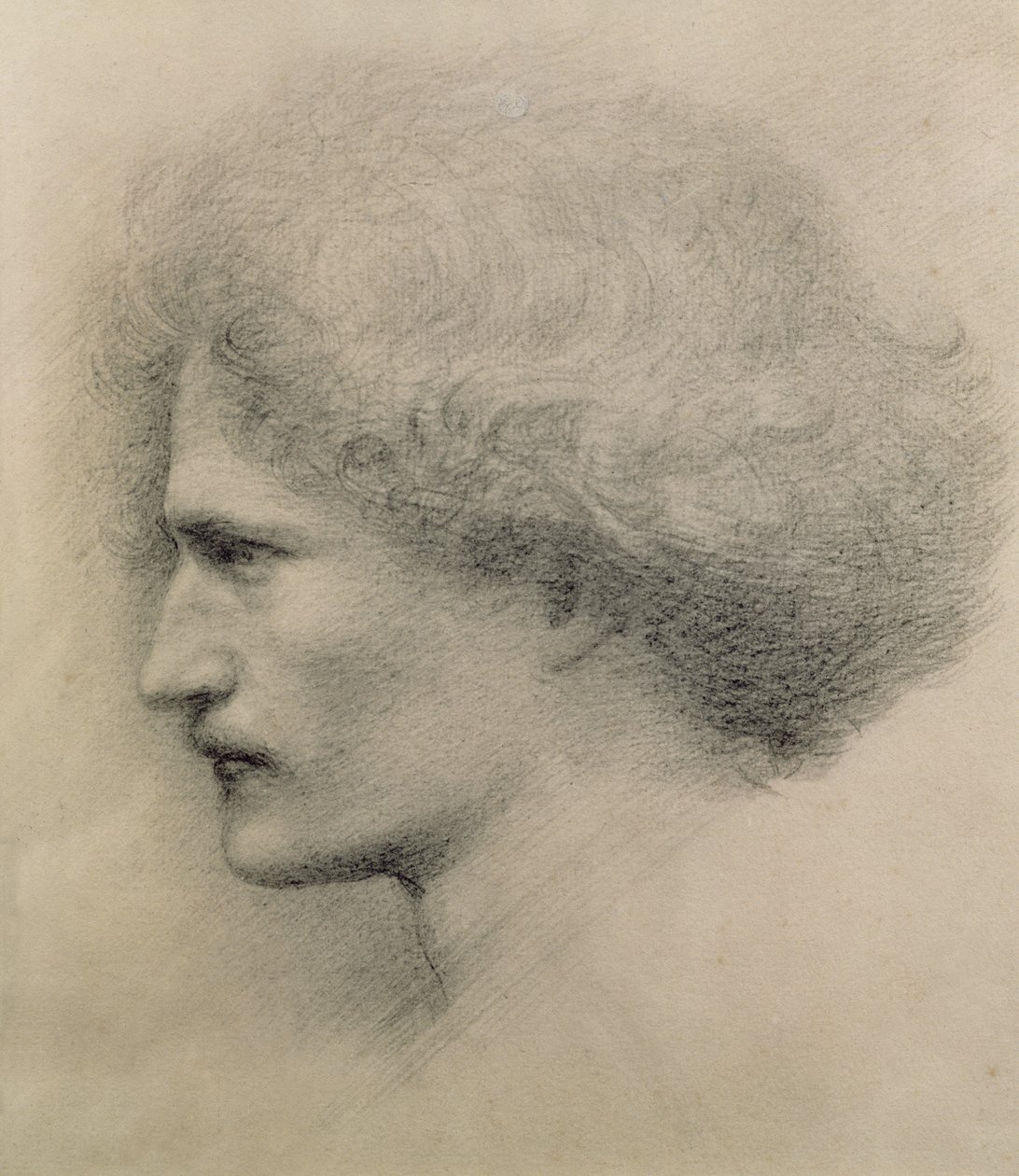 Portrait of Ignacy Jan Paderewski (1860-1941) engraved by Frederick Hollyer (1837-1933) (platinotype) by Edward Burne Jones