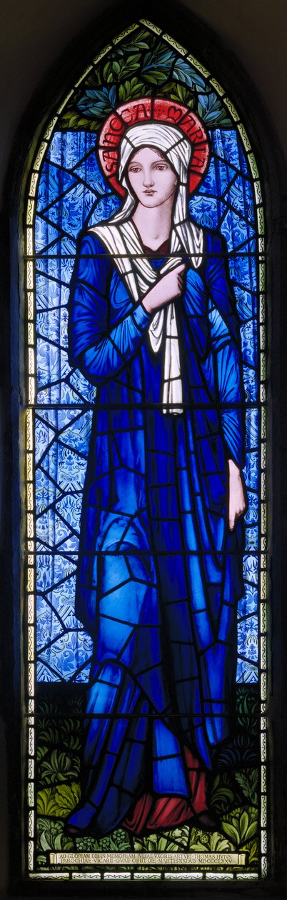 Rottingdean, St Margaret, Morris & Co., Edward Burne-Jones, The Virgin Mary, 1894 by Edward Burne Jones
