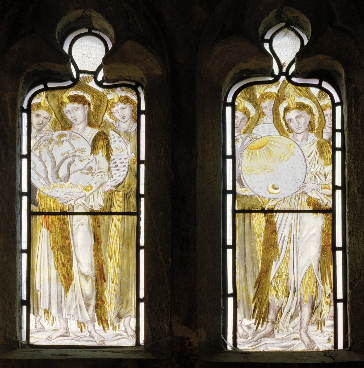 Yaratılış Günleri detayı, 1870 by Edward Burne Jones
