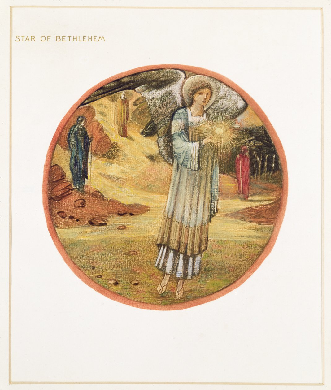 Çiçek Kitabı: WW. Bethlehem Yıldızı, 1905 (kağıt üzerinde guajlı lito) by Edward Burne Jones