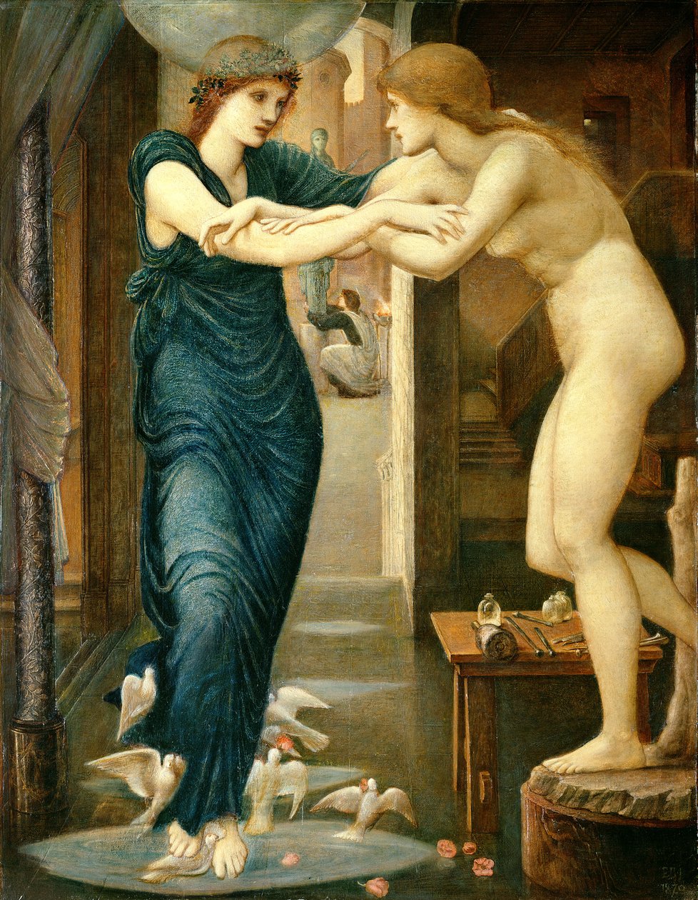 Godhead Fires, 'Pygmalion and the Image' serisinden, 1868-70 by Edward Burne Jones
