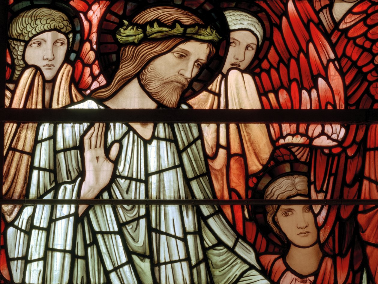Son Yargı Penceresi, detay, Majesteleri İsa, 1897 by Edward Burne Jones