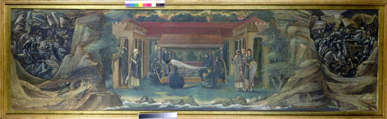 Avalon'da Arthur'un Uykusu, 1894 (guaj) by Edward Burne Jones