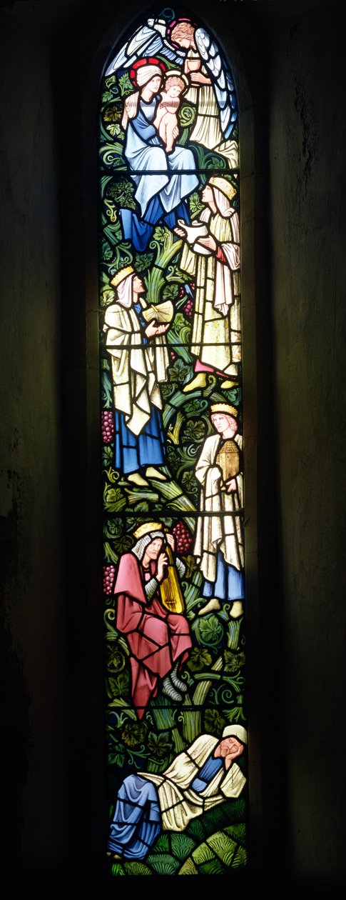 ಟ್ರೀ ಆಫ್ ಜೆಸ್ಸಿ (ಬಣ್ಣದ ಗಾಜು) ಟರ್ಕ್ by Edward Burne Jones