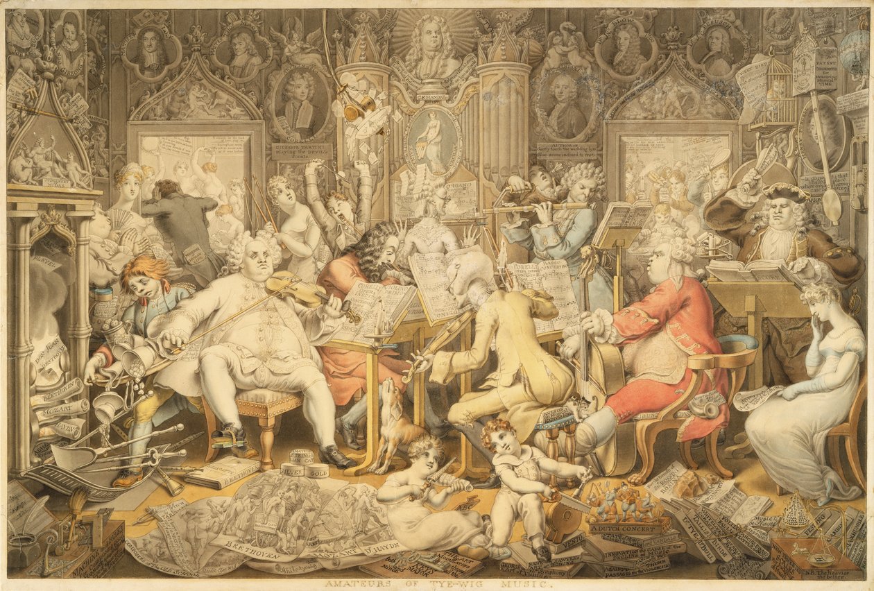 Tye-Peruk Müziğinin Amatörleri by Edward Francis Burney