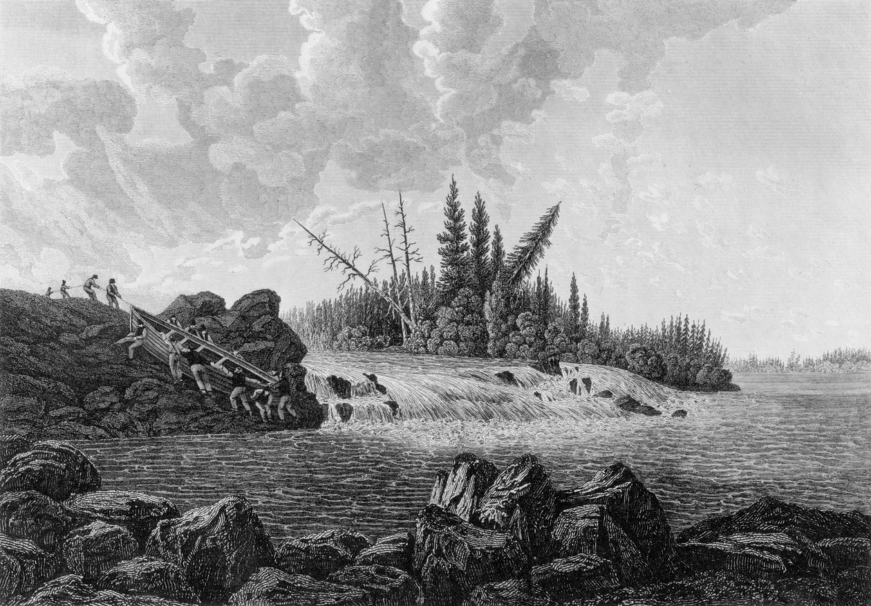 Alabalık Düşüşü, 1819 by Edward Francis Finden