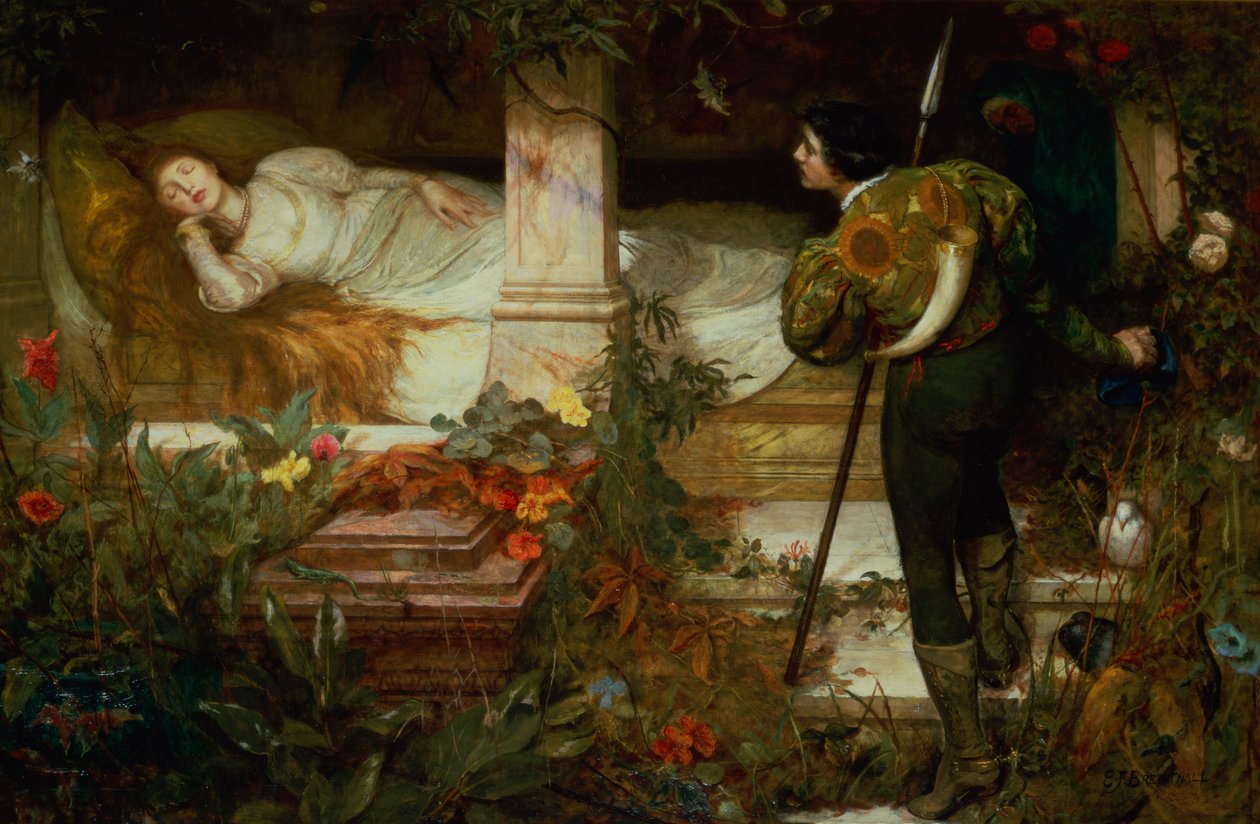 Uyuyan güzel by Edward Frederick Brewtnall