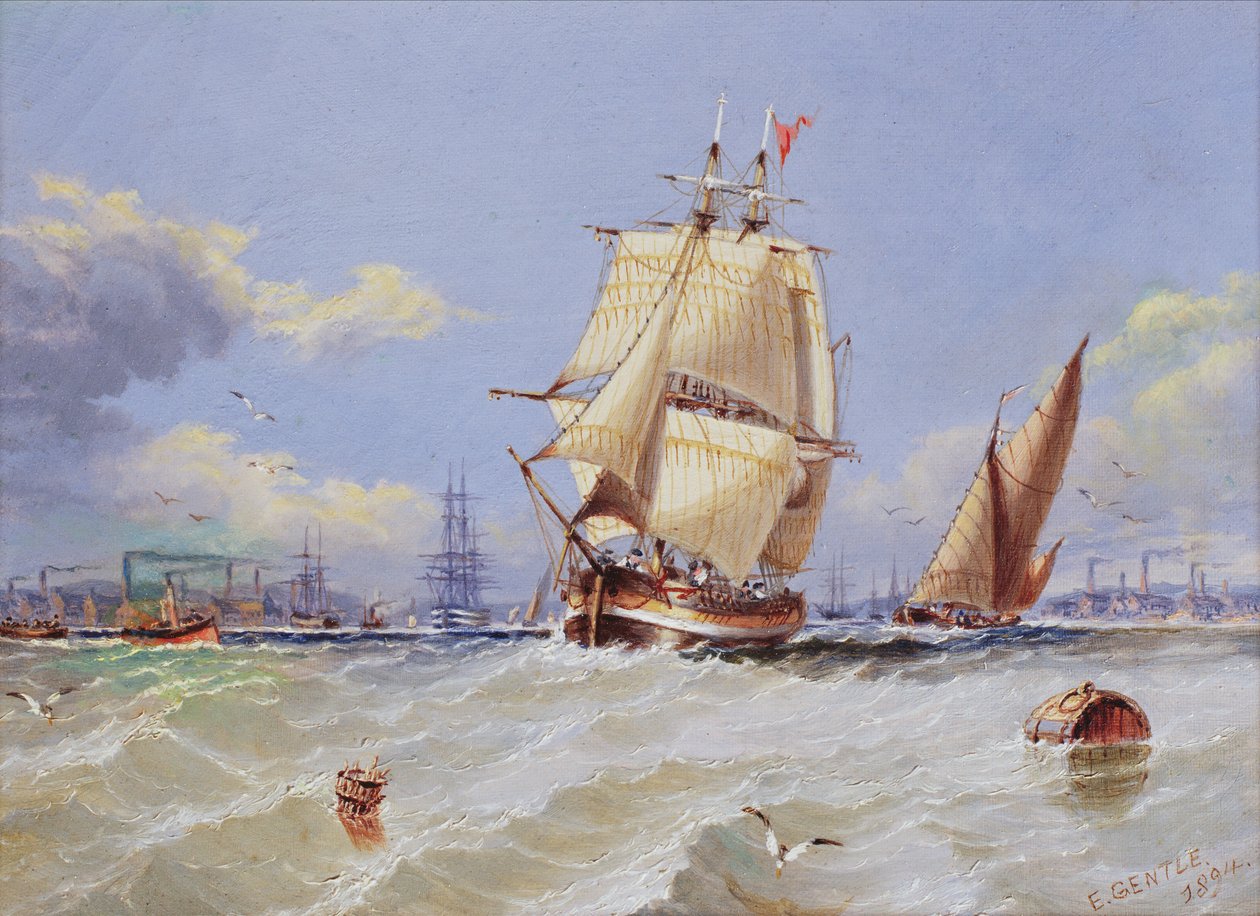 Sahil Manzarası, 1894 by Edward Gentle