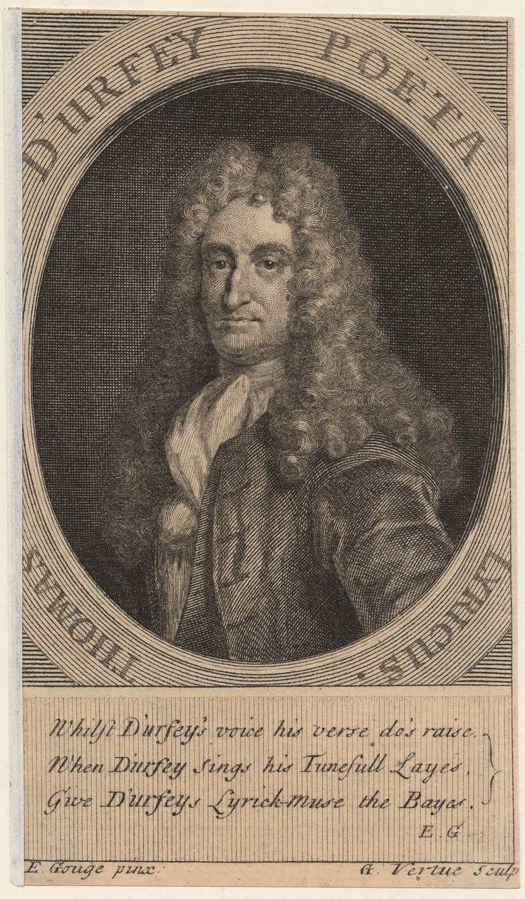 Thomas dUrfey, George Vertue (1683-1756), 1732 tarafından oyulmuş by Edward Gouge
