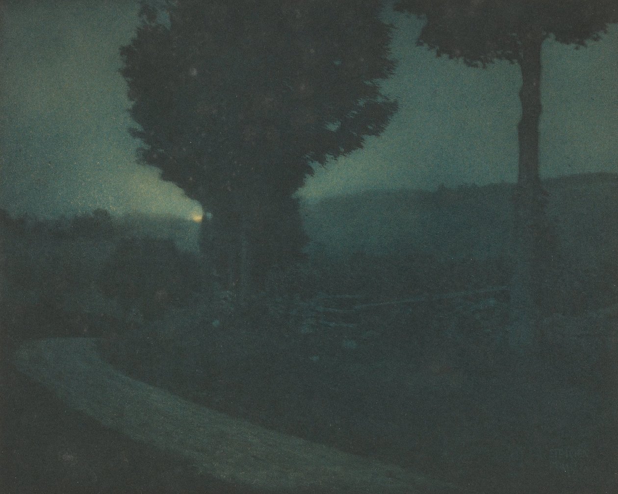 (Vadiye Giden Yol -- Ayın Doğuşu) by Edward Jean Steichen