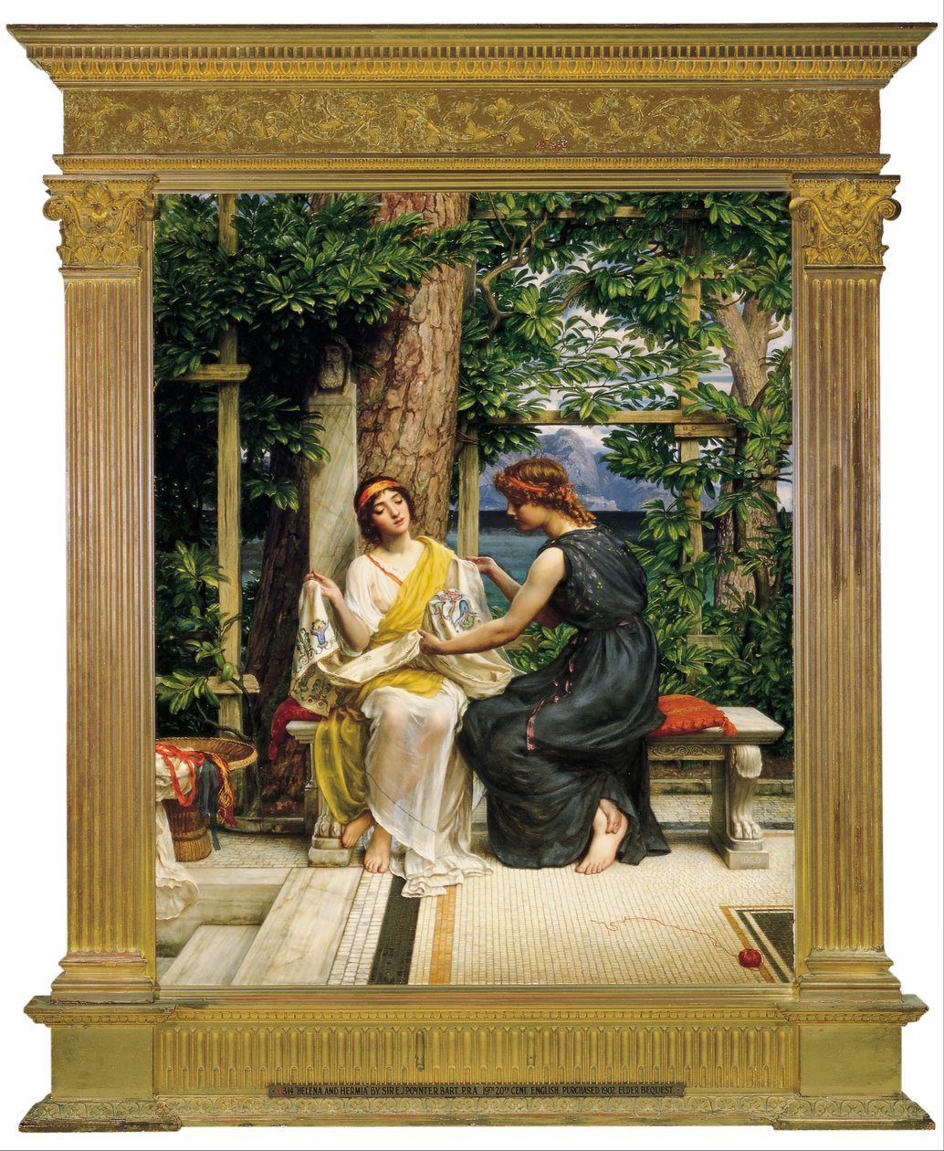 Helena ve Hermia by Edward John Poynter