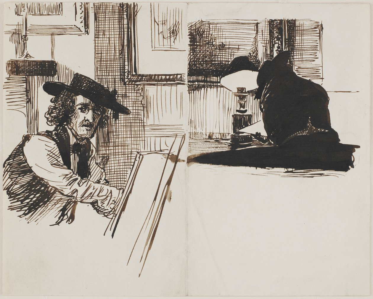 Urupapuro rwubuzima Kwiga na Caricature, 1892 by Edward John Poynter