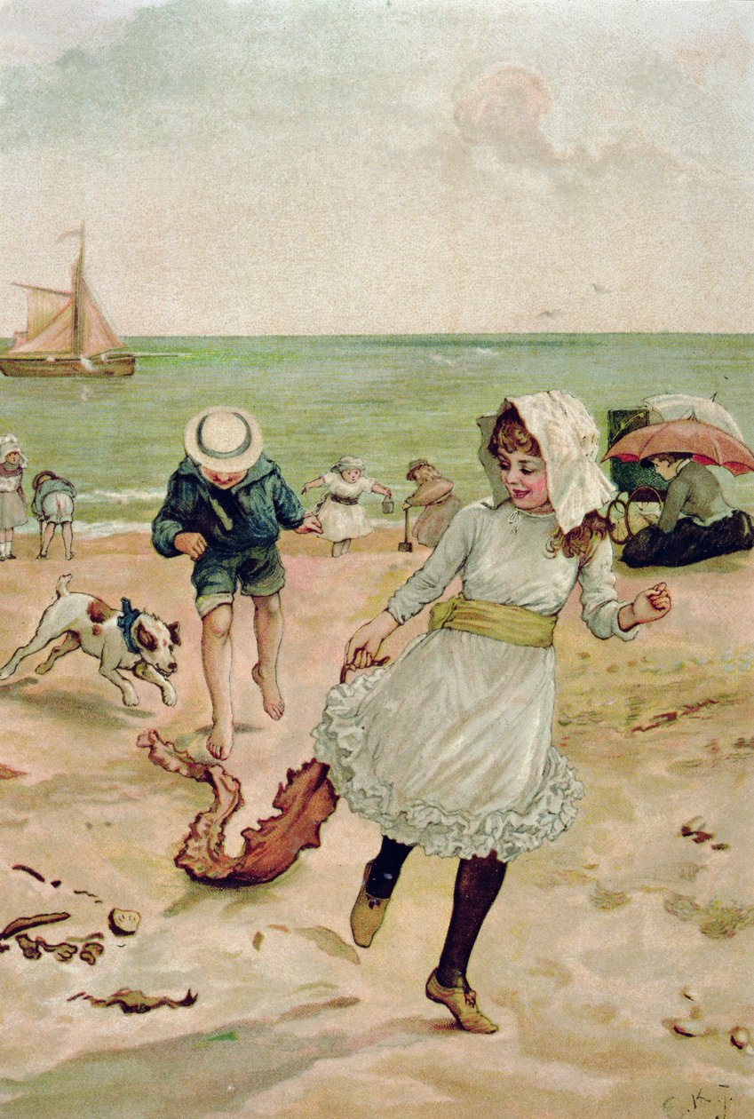 Güneş Işınlarından Çocuklar ve Deniz Yosunu by Edward Killingworth Johnson