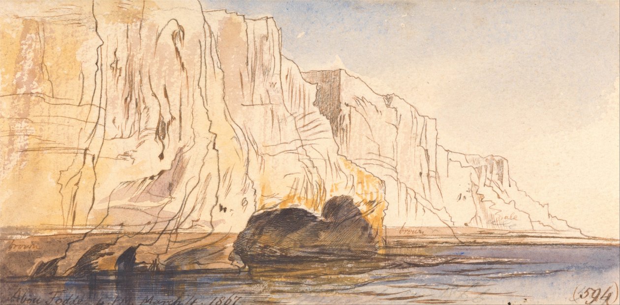Abu Fodde, 16:00, 4 Mart 1867 (594) by Edward Lear