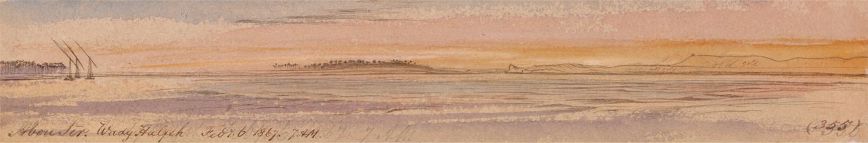 Ebu Efendim, Wadi Halfa by Edward Lear