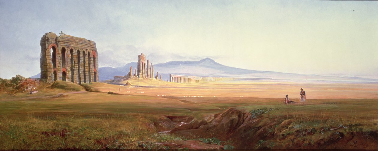 Nero Su Kemeri, Roma by Edward Lear