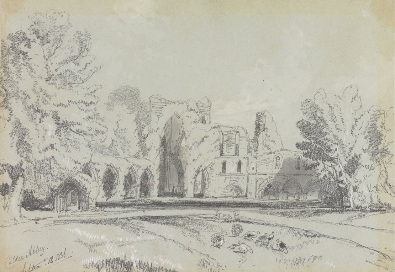 Calder Manastırı, 12 Eylül 1836 by Edward Lear