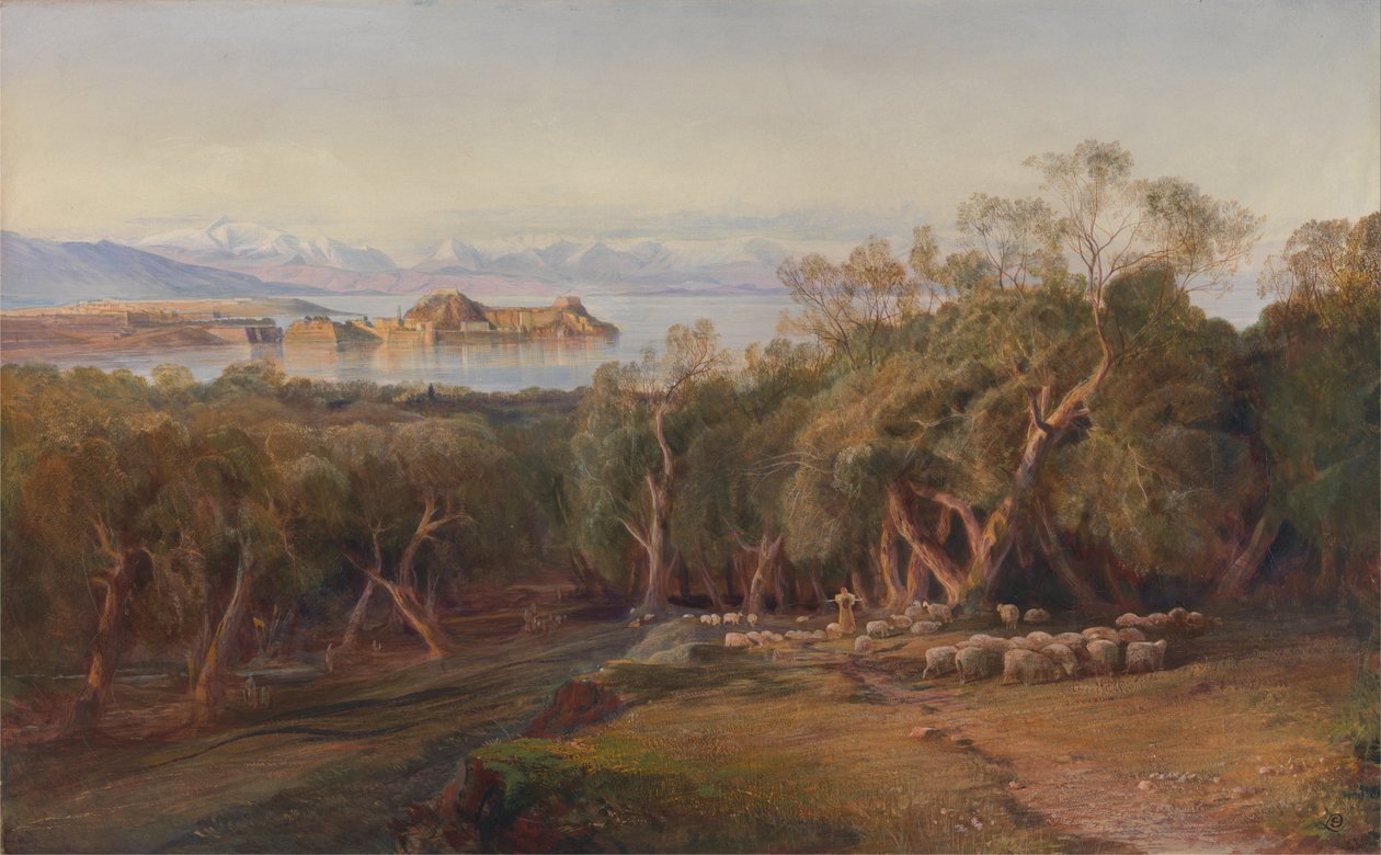 Yükselişten Korfu by Edward Lear