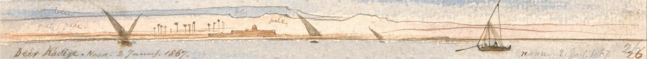 Geyik ormanları, Öğlen, Ocak ೨, ೧೮೬೭ (೨೬) by Edward Lear
