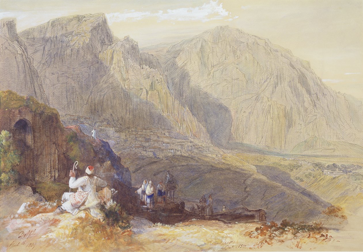 Delphi, c.1849 by Edward Lear