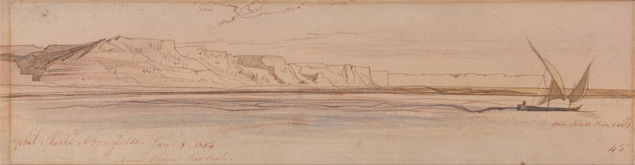 Jabal Şeyh Ebu Fod by Edward Lear