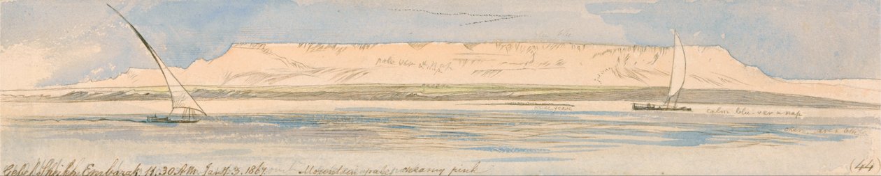 Şeyh Mübarek Dağı by Edward Lear
