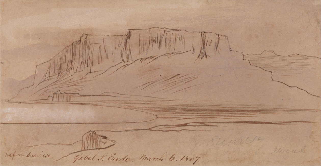 Güneş doğmadan önce Gebel Şeyh Eredi by Edward Lear