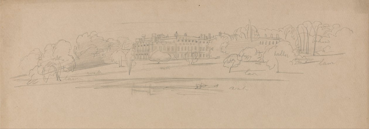 Knowsley Salonu by Edward Lear