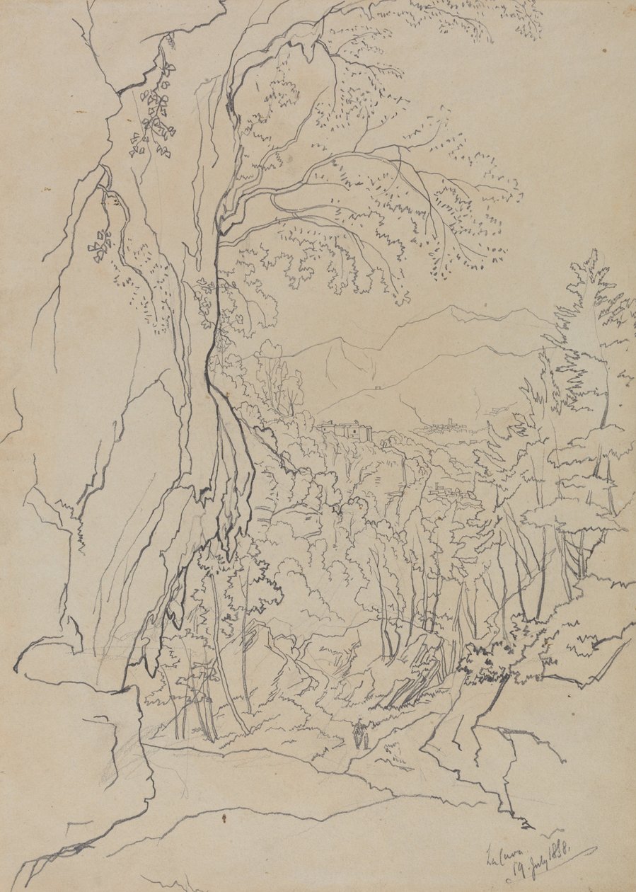 La Cava, 19 Temmuz 1838 by Edward Lear