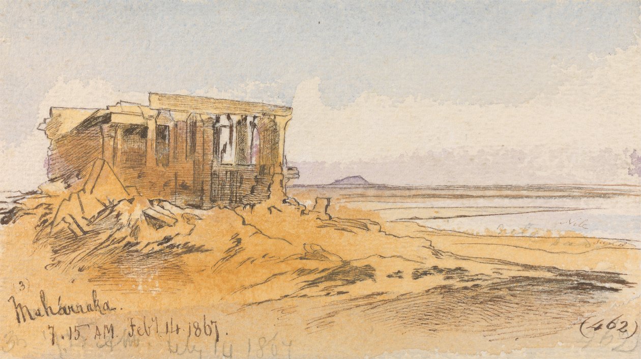 Maharraka, sabah 7-15, 14 Şubat 1867 (462) by Edward Lear