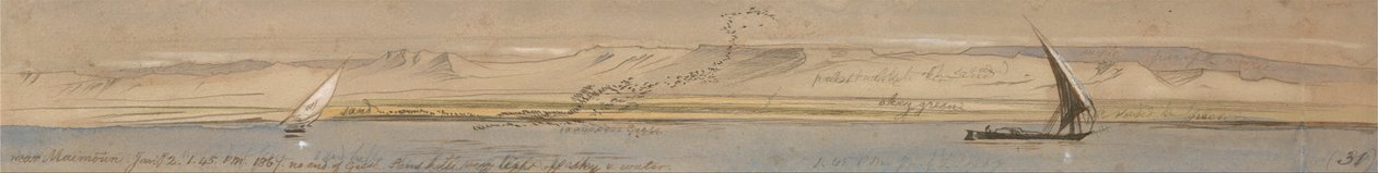 Meymun yakınlarında by Edward Lear