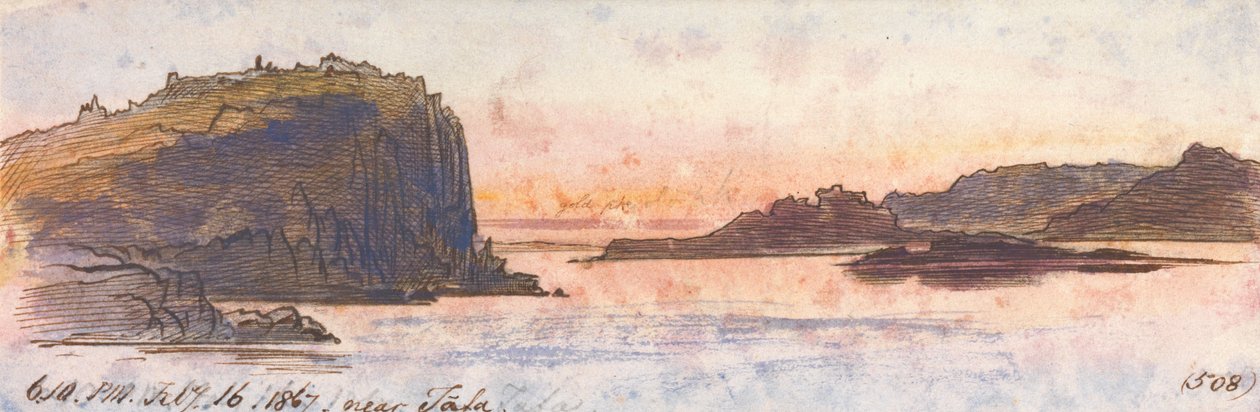 Tafa yakınlarında, 18-10 pm, 16 Şubat 1867 (508) by Edward Lear