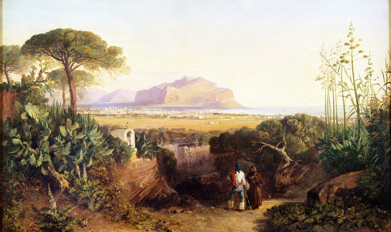 Palermo, Sicilya, 1847 by Edward Lear
