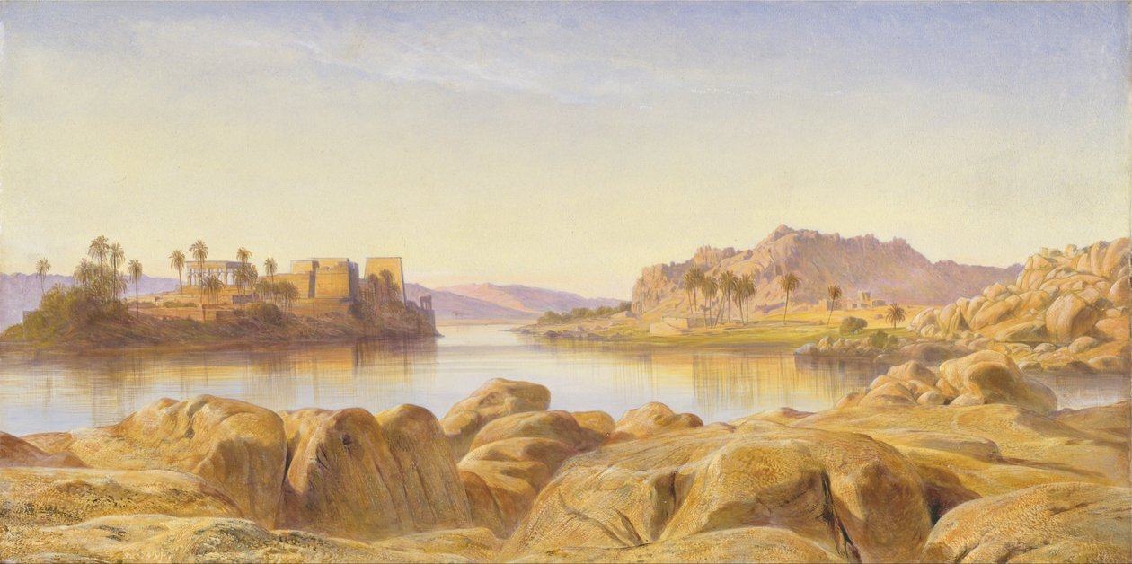 Philae, Mısır by Edward Lear