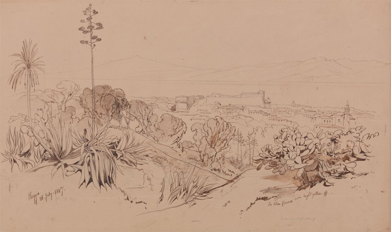 Reggio, 26 Temmuz 1847 by Edward Lear