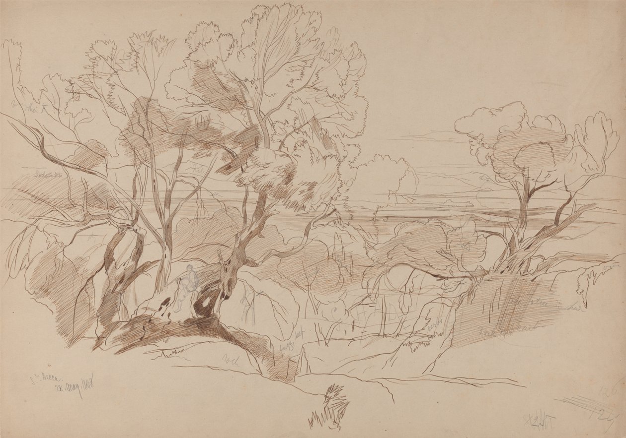 Santa Decca, Korfu by Edward Lear