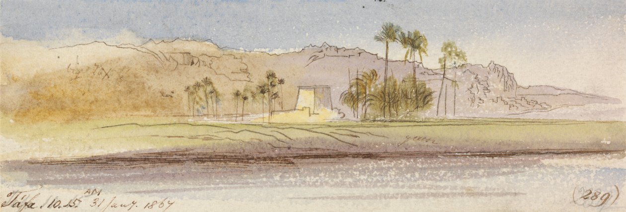 Tafa, sabah 10-15, 31 Ocak 1867 (289) by Edward Lear
