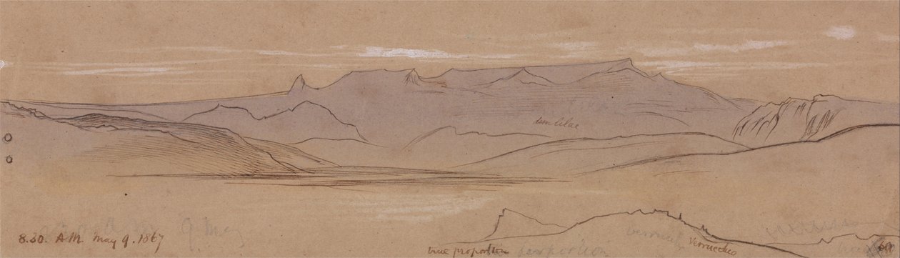 Verucchio by Edward Lear