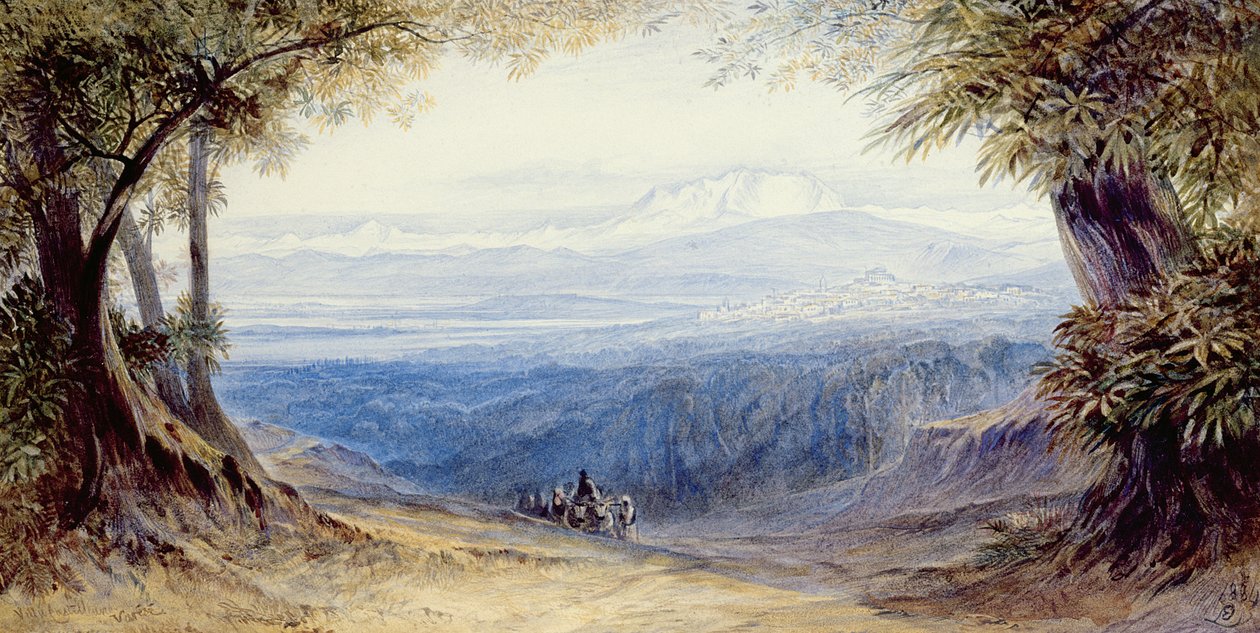 Villa Castellane, Varese, 1884 by Edward Lear