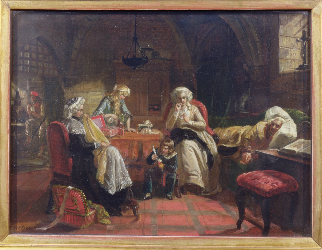 Tapınakta Fransa Kraliyet Ailesi by Edward Matthew Ward