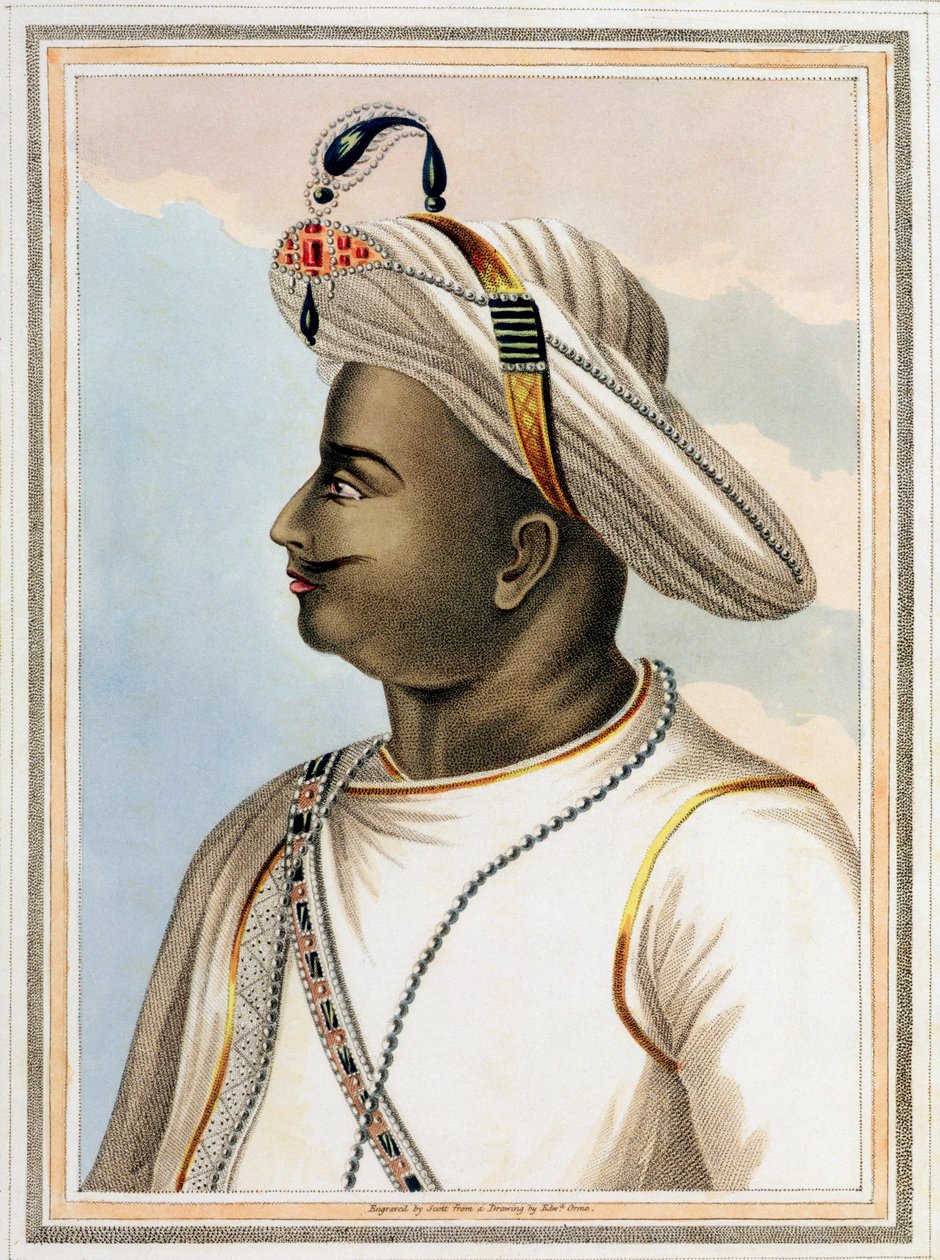 Edmund Scott (1758-1810) 1805 tarafından oyulmuş Mysore Krallığı
