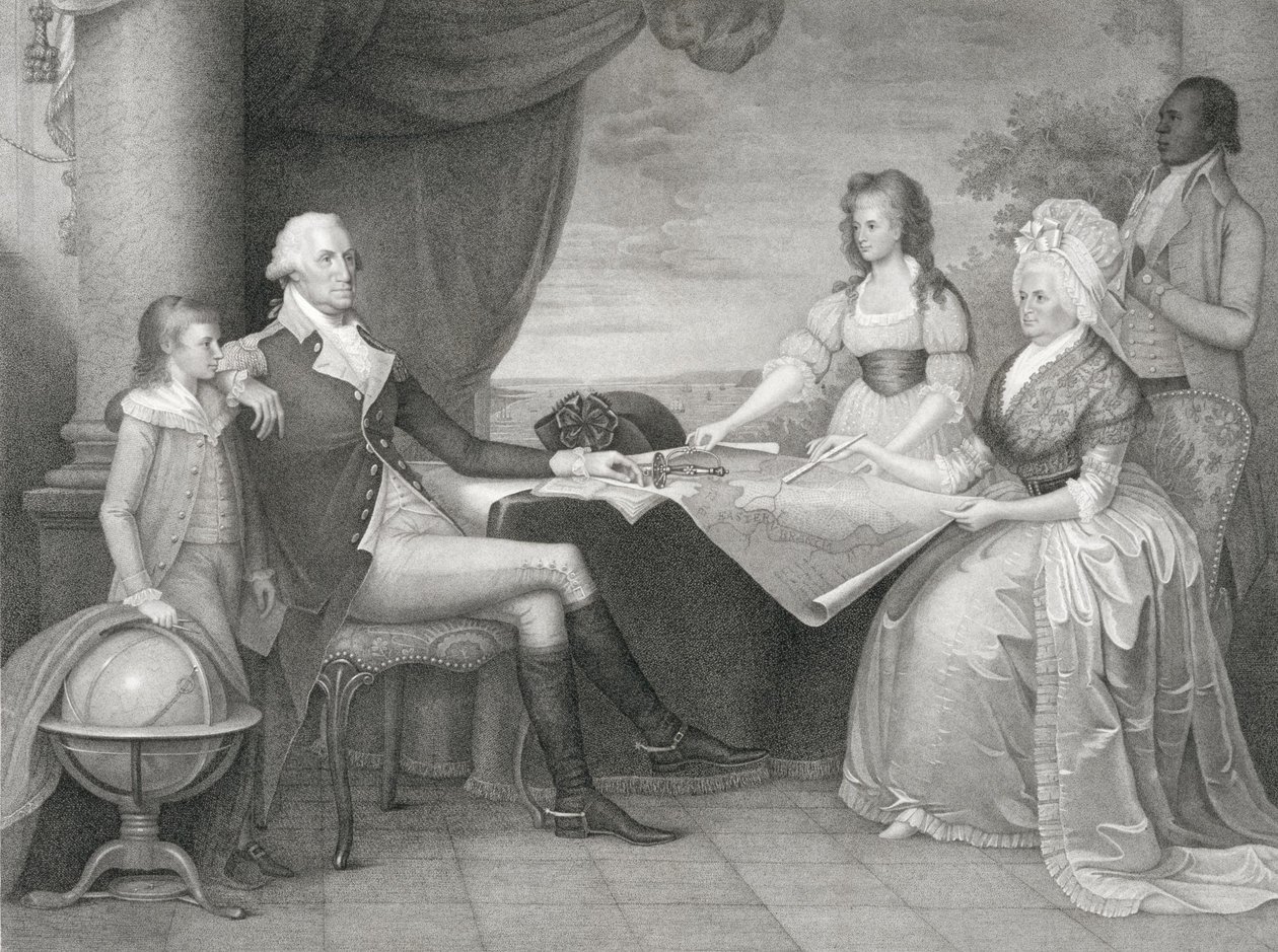 Washington Ailesi by Edward Savage