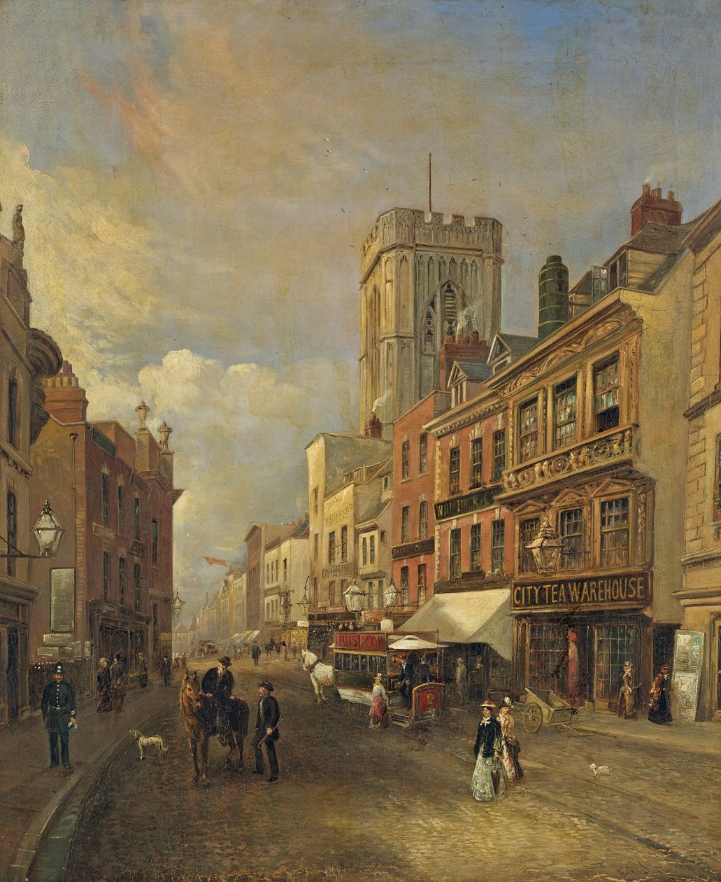 Southgate Caddesi, Gloucester, 1875 dolayları by Edward Smith