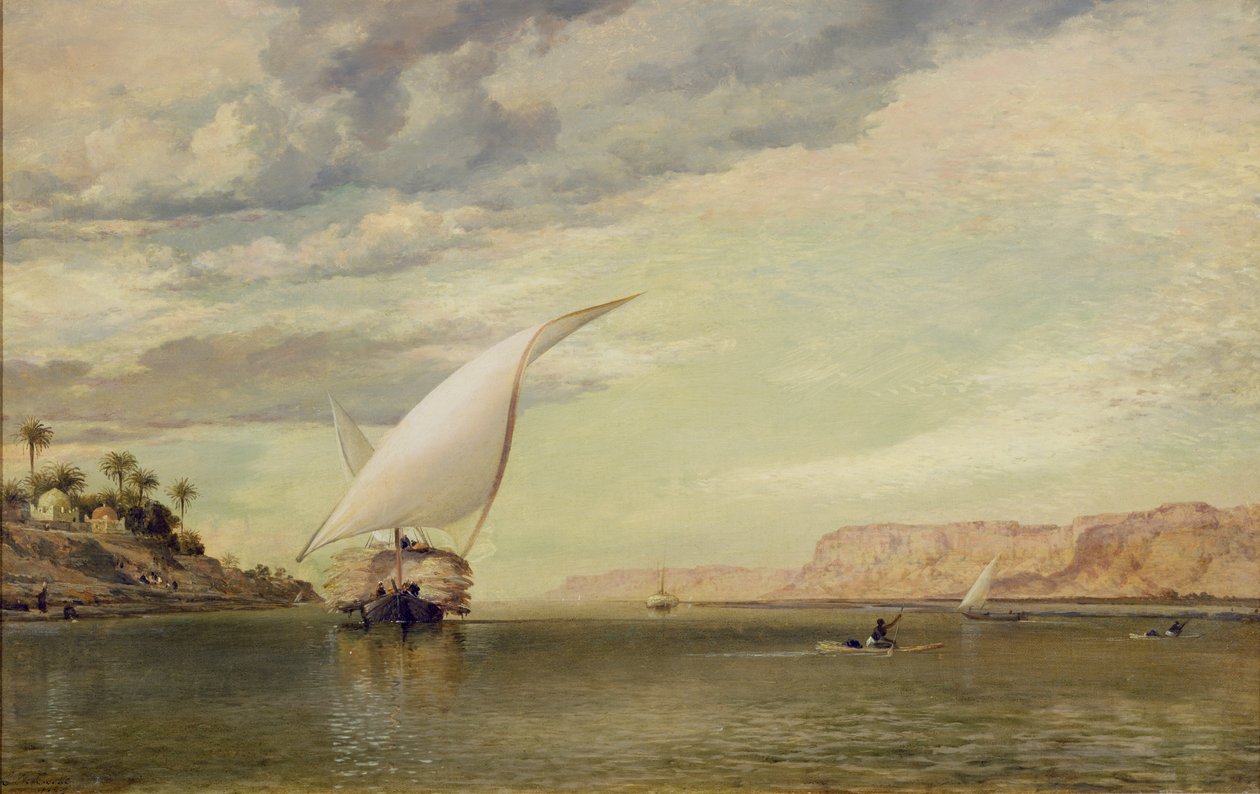 Nil üzerinde by Edward William Cooke