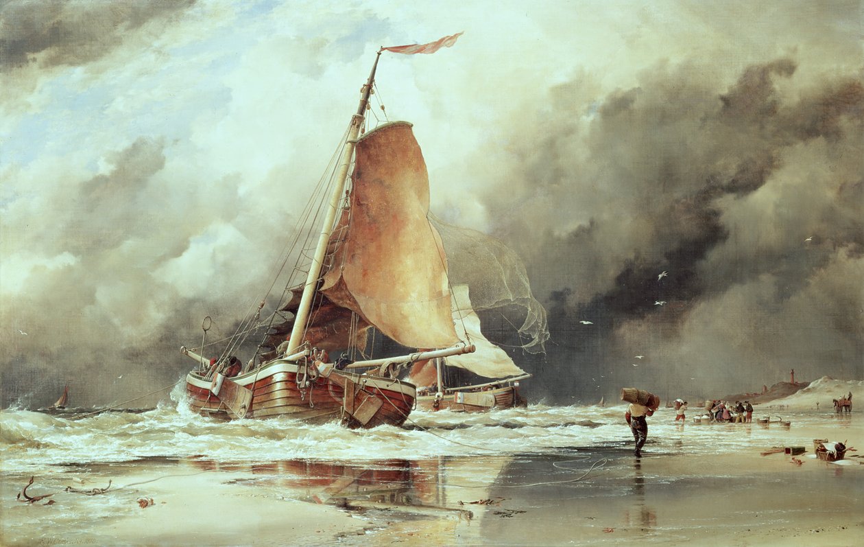 Deniz manzarası by Edward William Cooke
