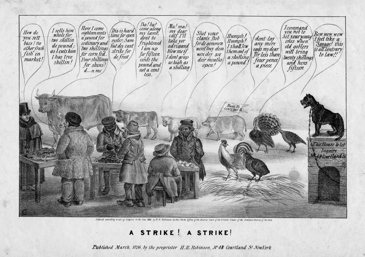 Bir grev! Bir grev!, c.1836 by Edward Williams Clay