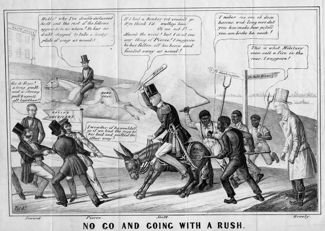 Aceleyle gitmek yok, J Childs, New York, 1852 dolaylarında yayınlandı. by Edward Williams Clay