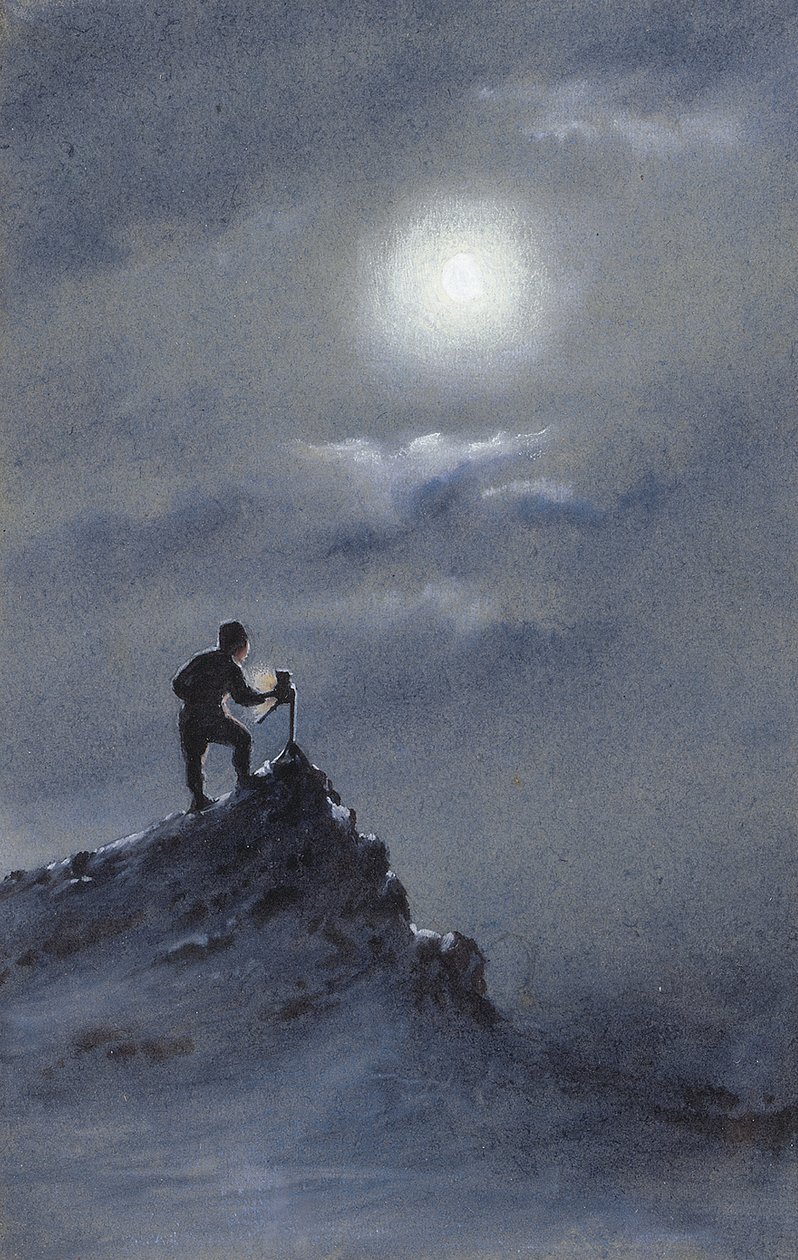 Birdie, Rampa üzerinde gözlemleri okuyor, 6 Haziran 11, 1911 by Edward Adrian Wilson