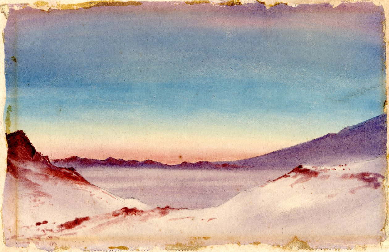 Boşluktan Kulübe Noktası, 1901-04 (kağıt üzerinde wc) by Edward Adrian Wilson